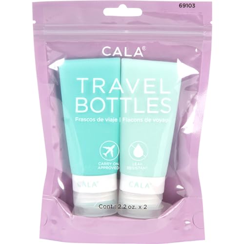 Silicone Travel Bottles: Mint (2 Bottles / 2.2Oz)