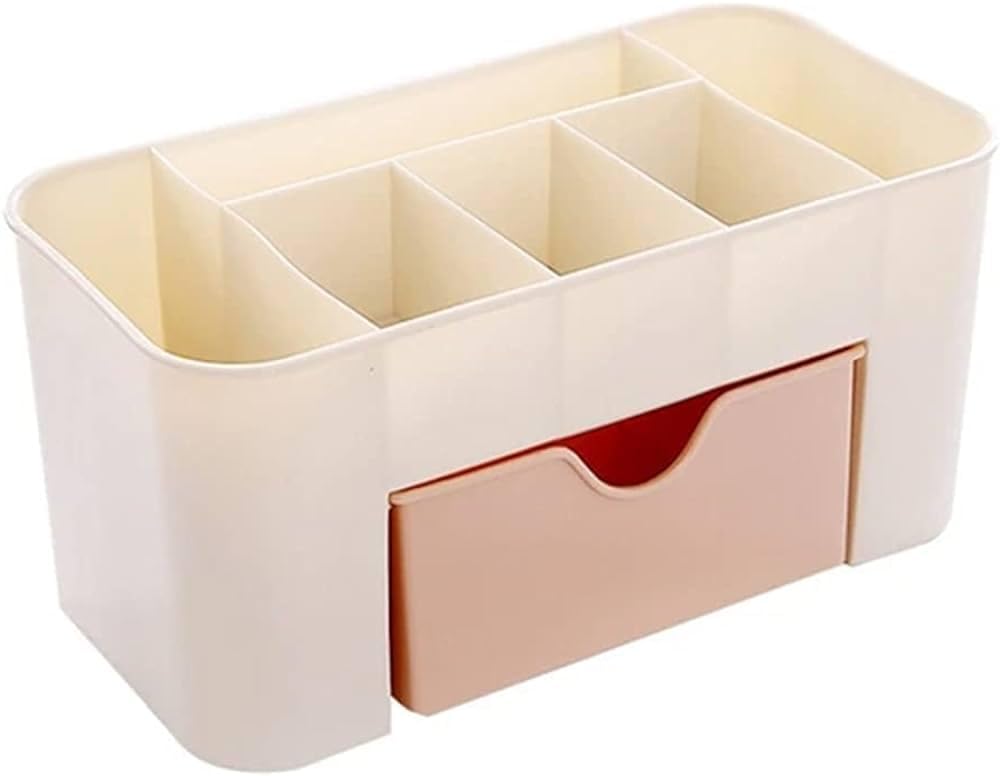 Fitaza Cosmetic Storage Box Multi Functional Desktop Tidy Organiser Holder With Drawer