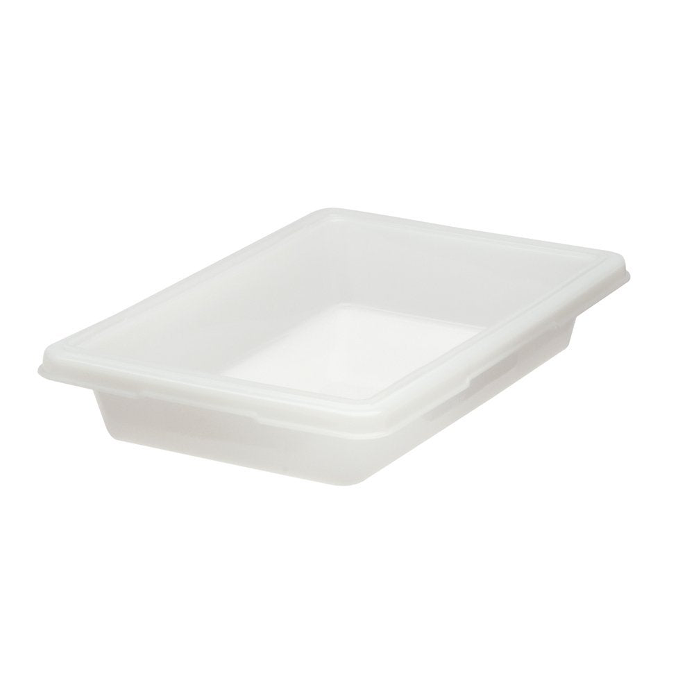 Rubbermaid Commercial Products Food Storage Box/Tote For Restaurant/Kitchen/Cafeteria, 2 Gallon, White (Fg350700Wht)