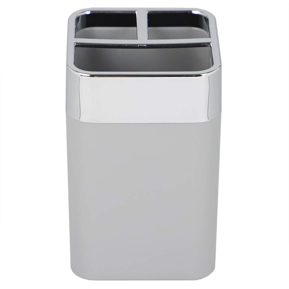 Home Basics Th35007 Toothbrush Holder, Grey