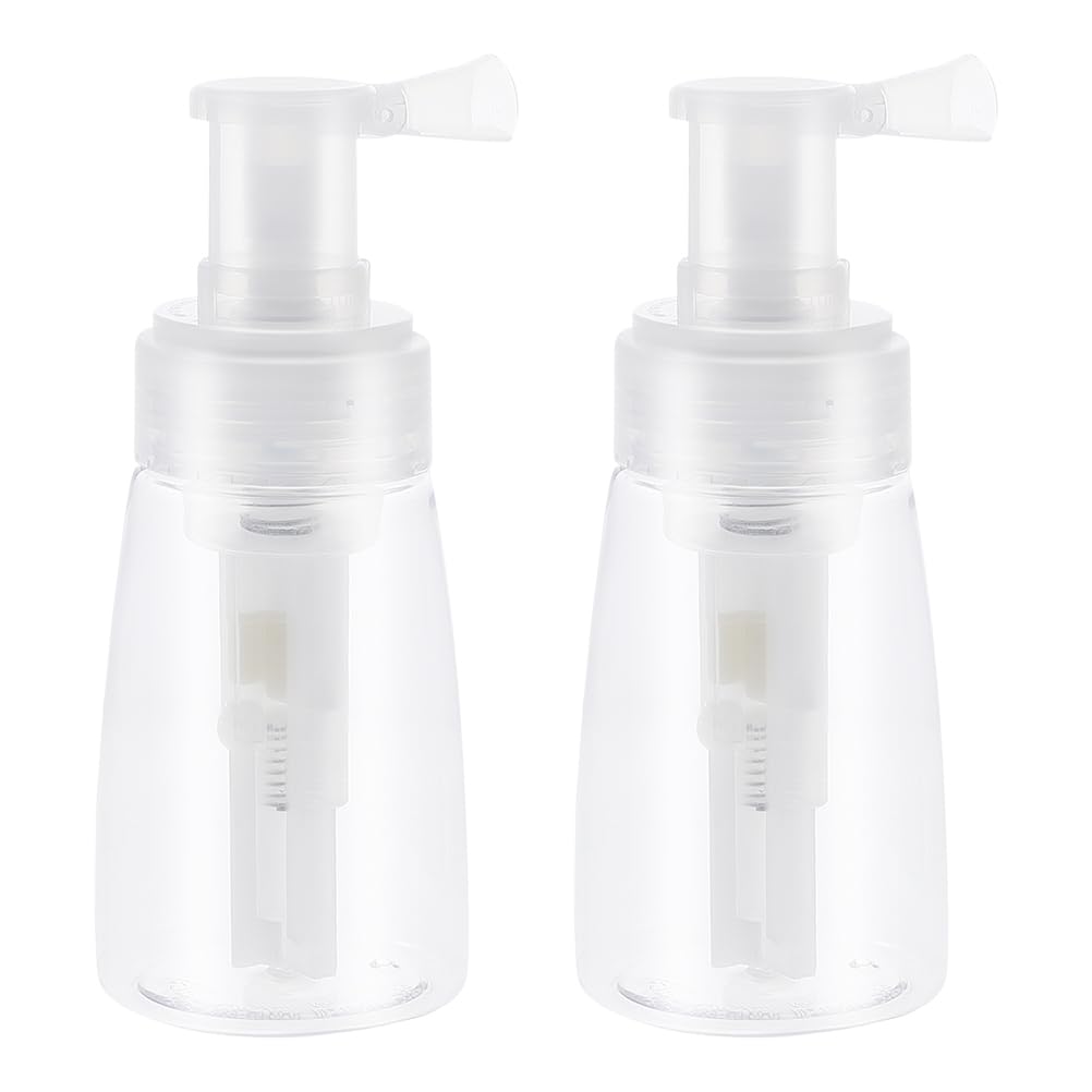 EXCEART Powder Spray Bottle 180Ml Plastic Refillable Spray Bottles for Hair and Body Powder Application TravelFriendly Ergonomi