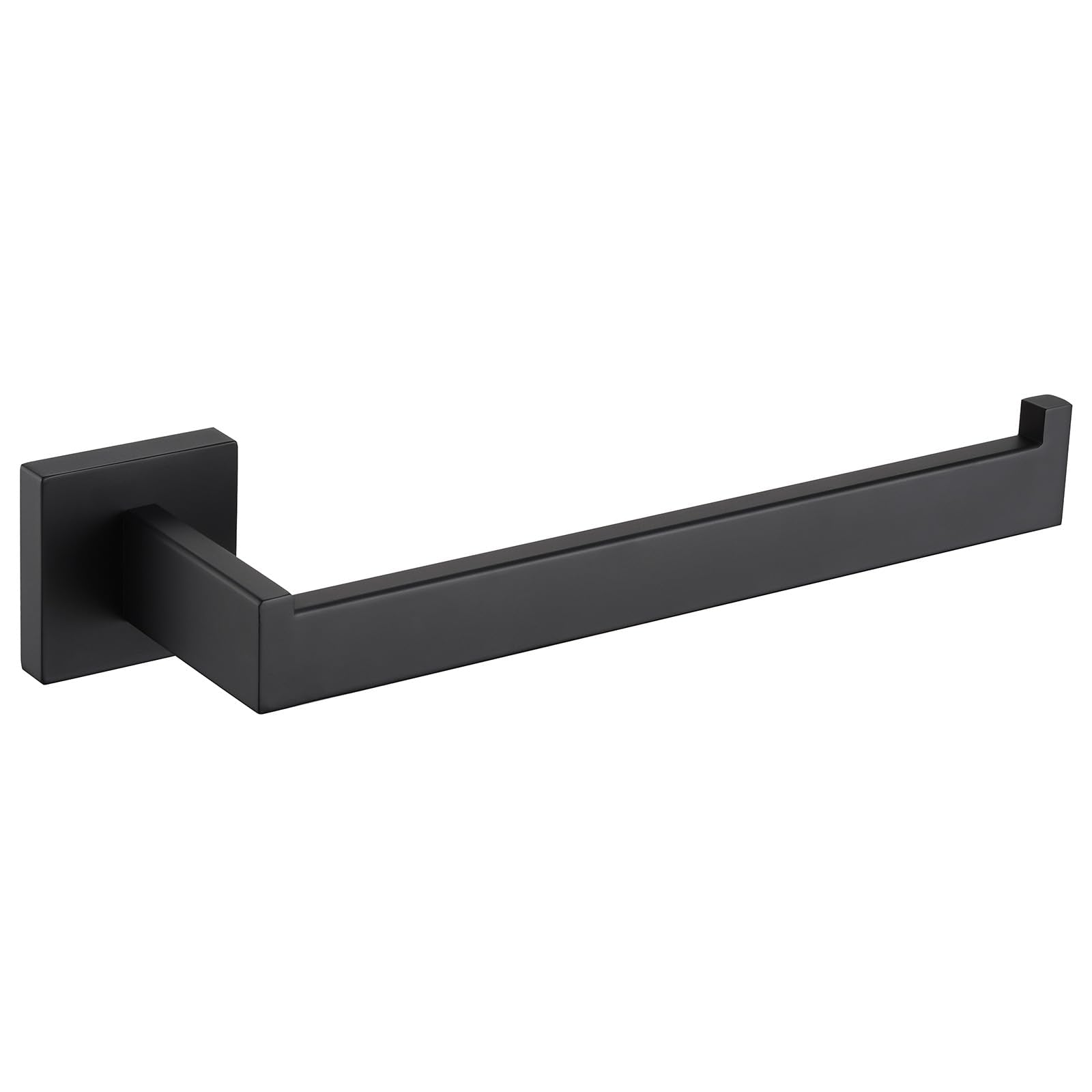 Bathroom Kitchen Towel Holder 10.24''  Angle Simple SUS304 Stainless Steel Hand Towel Rack  Square Towel Bar  Open Arm Towel Hanger  Towel Rod Wall Mount  Matte Black
