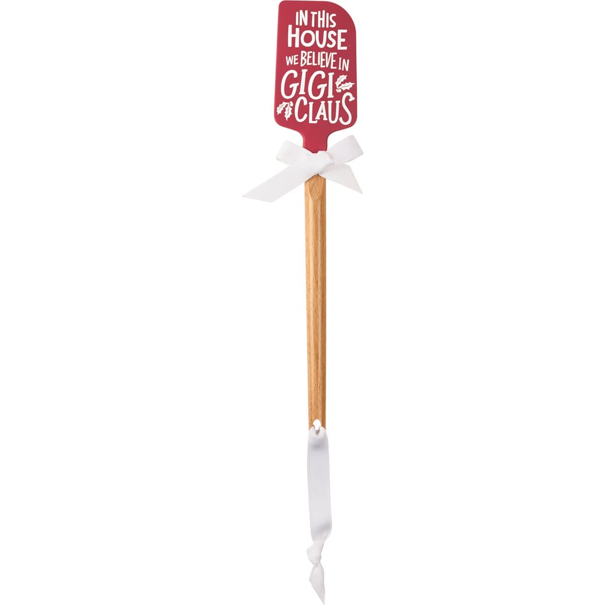 Primitives By Kathy 110973 In This House We Believe In Gigi Claus Spatula, 13 Inches
