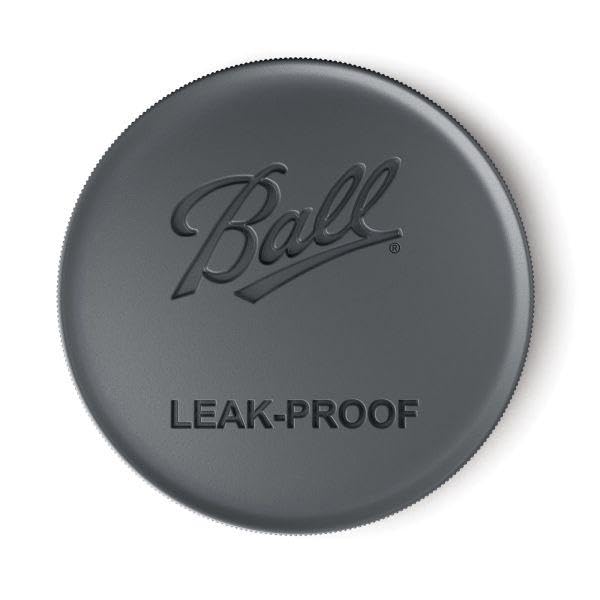 Ball Regular Mouth Leak-Proof Plastic Lids For Glass Mason Jars, Used For Canning, Pickling, Juice, Jam, Jelly 6-Count, Pack Of