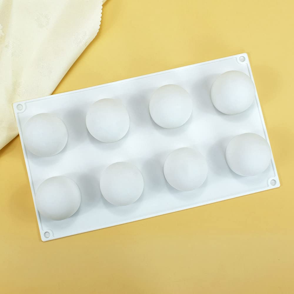 Mostsom 3D Silicone Molds Ball Shape Sphere,Baking Mold For Mousse Cake, Fondant Mold Silicone Mold For Baking Cakes, French Des