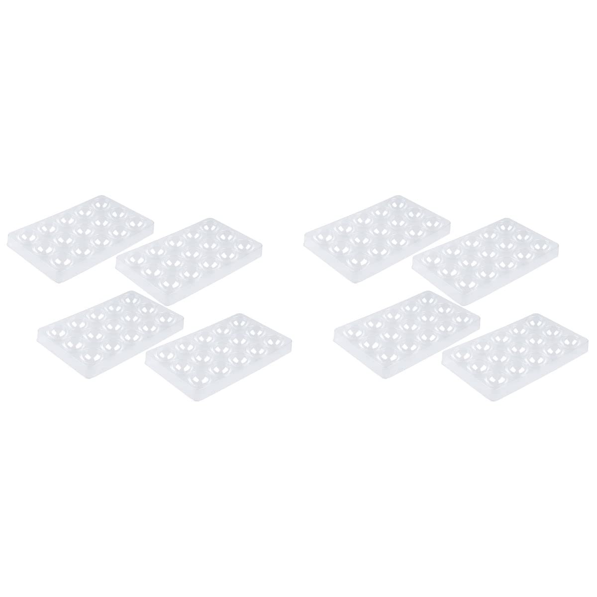 Hemoton 8 Pcs Sugar Flower Drying Mold Fondant Shaping Tray Plastic Cake Decoration Baking Tools For Sugarcraft, Gum, Chocolate,