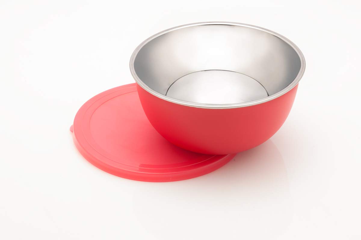 Signora Ware 500Ml Classic Microwave Safe Stinless Steel Bowls & Containers With Lid / Airtight Zero Spillage /Food Grade / Wide