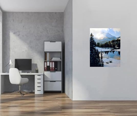 Snow Mountain Scenery Wall Decor Art Print Poster (16X20)
