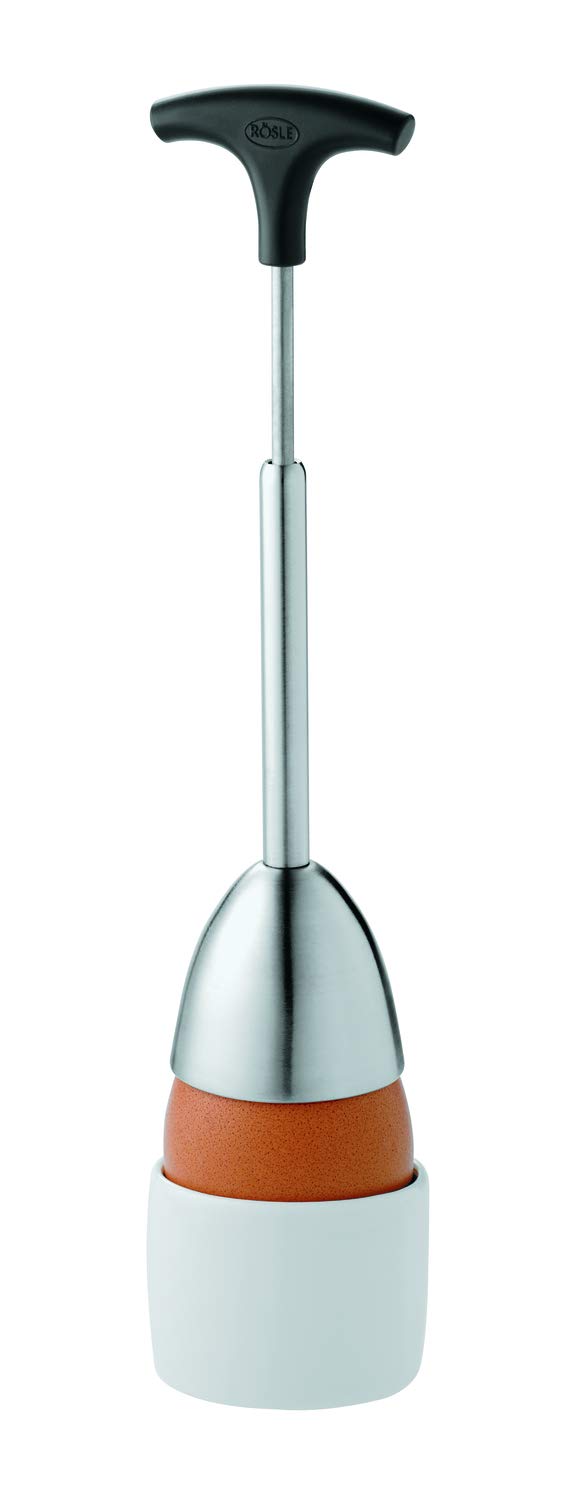 Rsle Stainless Steel Egg Topper With Silicone Handle