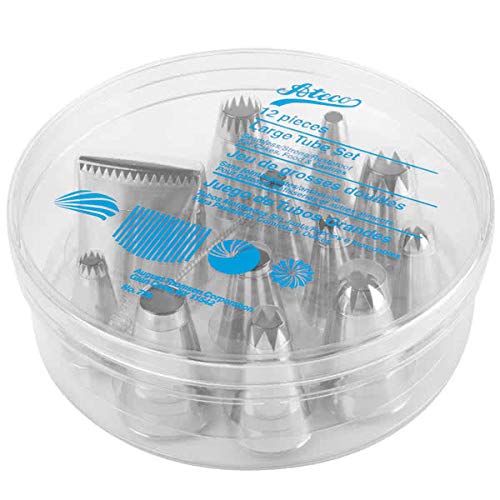 Ateco Jumbo Tip Set   Silver