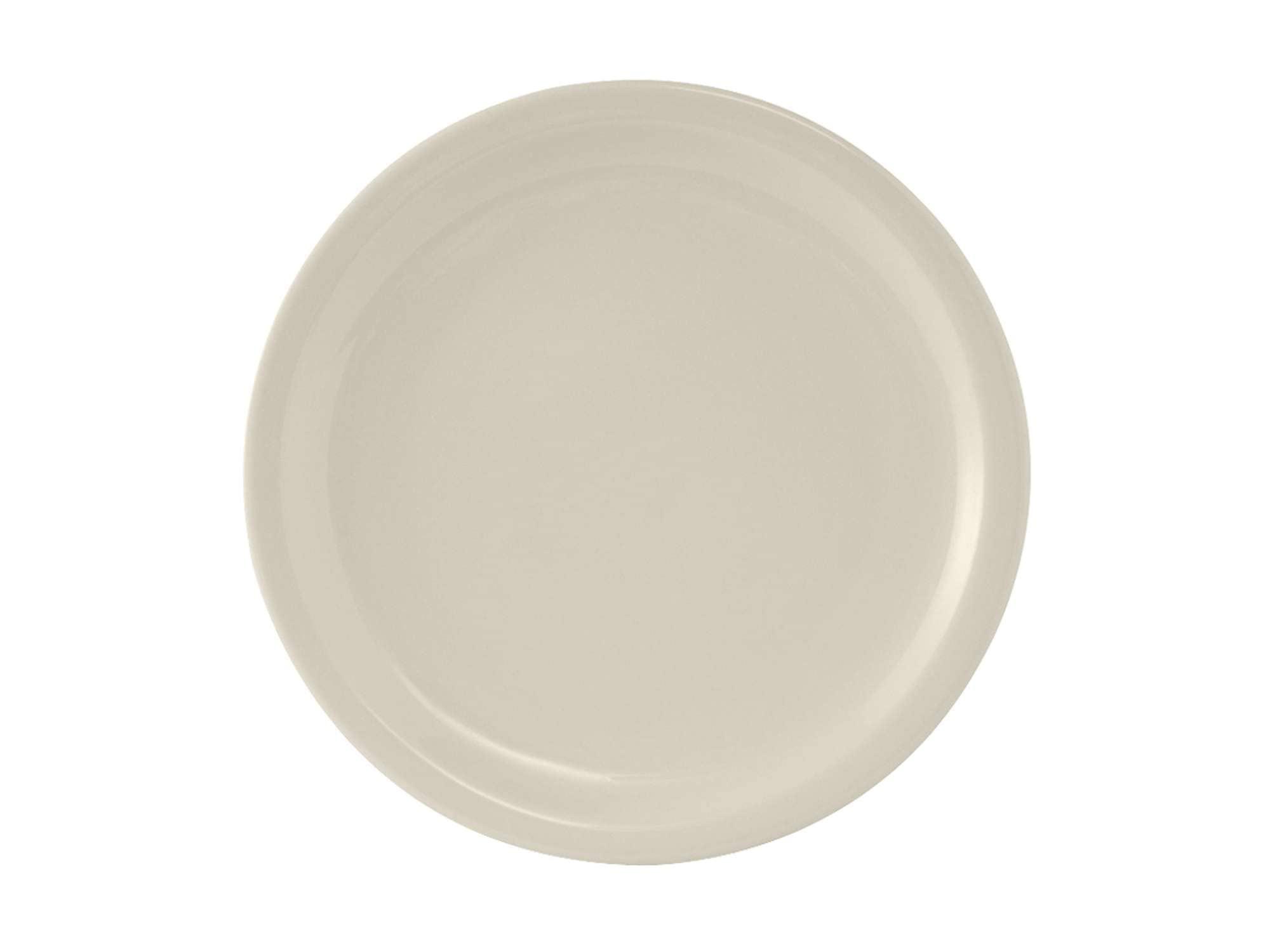 Tuxton China TNR-008 Plate, 9 Diameter, Round, Narrow Rim, Microwave and Dishwasher Safe, Oven Proof, Fully Vitrified, Ceramic, 