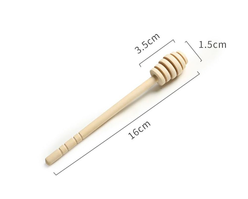 Right Products 2Pc Wood Honey Dippers Server Stirring Sticks For Honey Jar Dispense Drizzle Honey 15 Cm