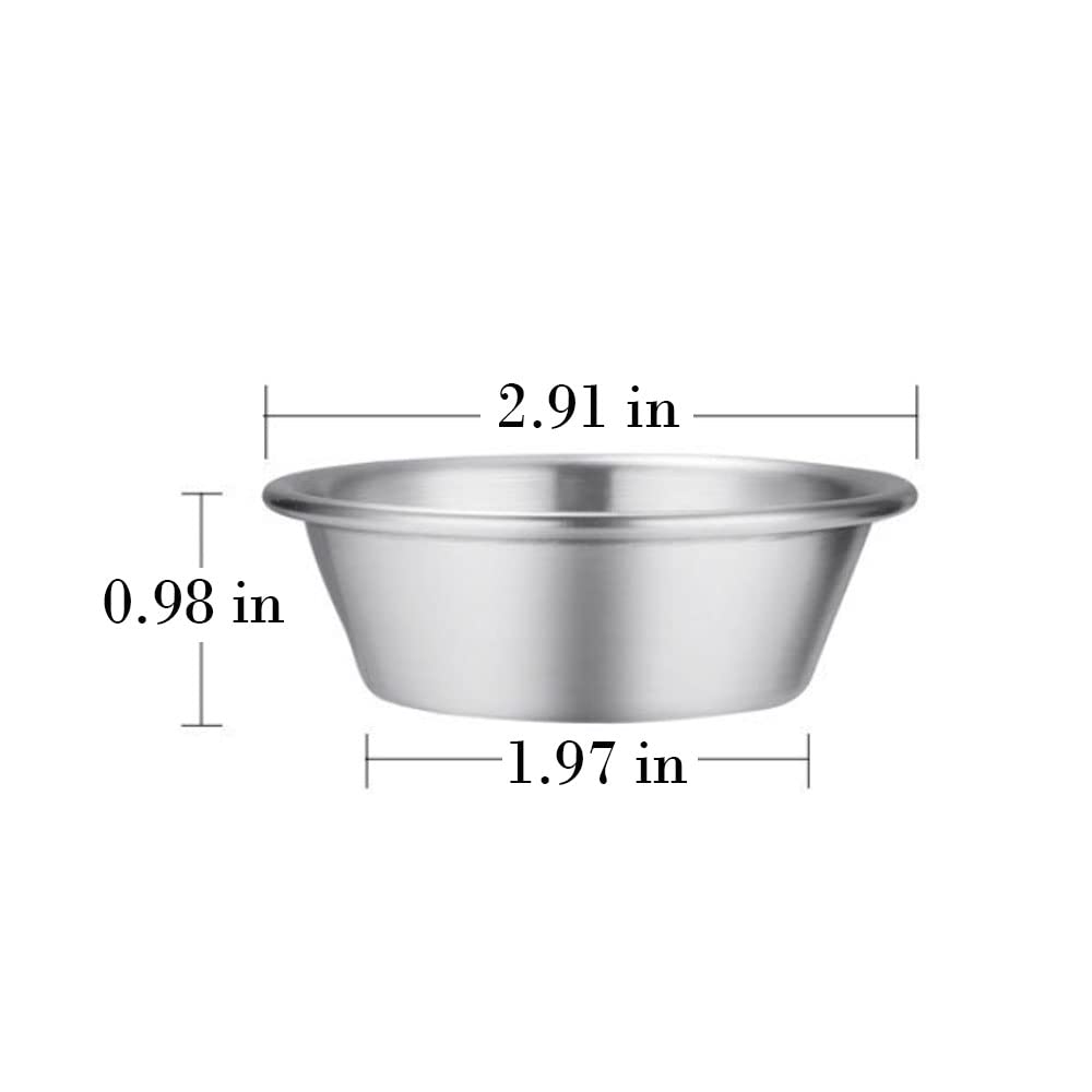 Yo-Yihhg 8Pcs Egg Tart Molds, Stainless Steel Cupcake Baking Mold Round Shape Reusable Dessert Molds For Home Kitchen (M)