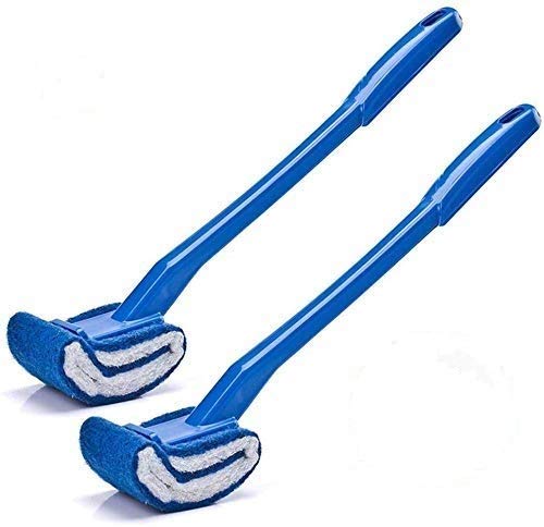 Toilet Brush Bowl Brush Bathroom Brush Under Rim Toilet Brush Scracth-Free Curved Good Grip Easy To Use Deep Cleaning No Scratch