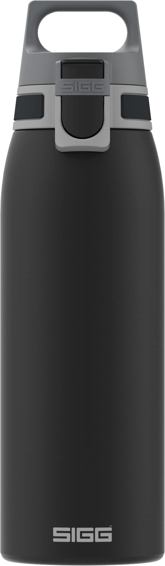 Sigg - Reusable Water Bottle - Shield One - Leakproof - Recyclable - Bpa Free - Black - 34 Oz