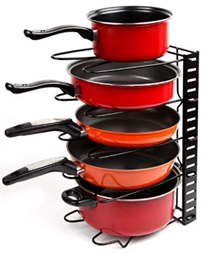 Cyrox Multipurpose Pan And Pot Tawa Rack Holder Stand Plate Dish Lid Tray Utensils Cookware Cupboard Cabinet Storage Shelf Shelv