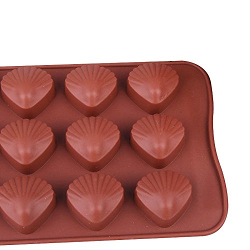 Elome Silicone Sea Shell Mold Baking Mould Ice Cube Tray For Chocolate, Soap, Candle, Madeleines, Fondant Birthday Cake Decorati