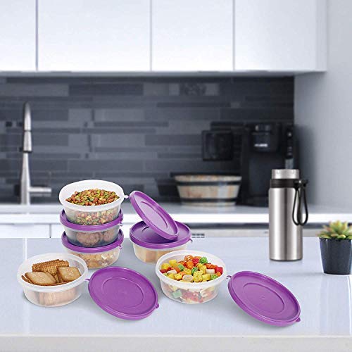 Cutting Edge Nesterware 500Ml Stackable Food Container (Set Of 6, Purple)