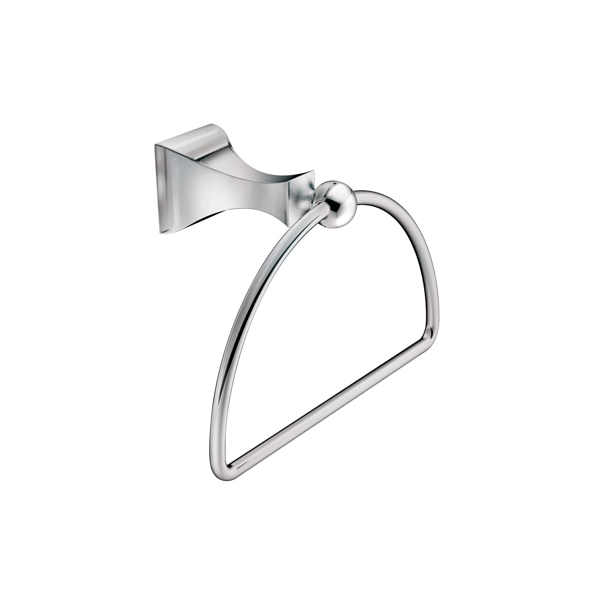 Moen Dn8386Ch Retreat Collection Bathroom Hand Towel Ring With Hardware, Chrome