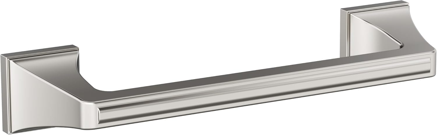 Amerock Mulholland Polished Nickel 9 Inch (229Mm) Towel Bar, Bh36025Pn