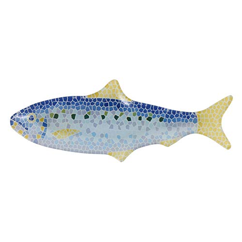 Dulton GLASS FISHERY PLATE Glass Fishery Plate Sardine K20-0133 Sardine