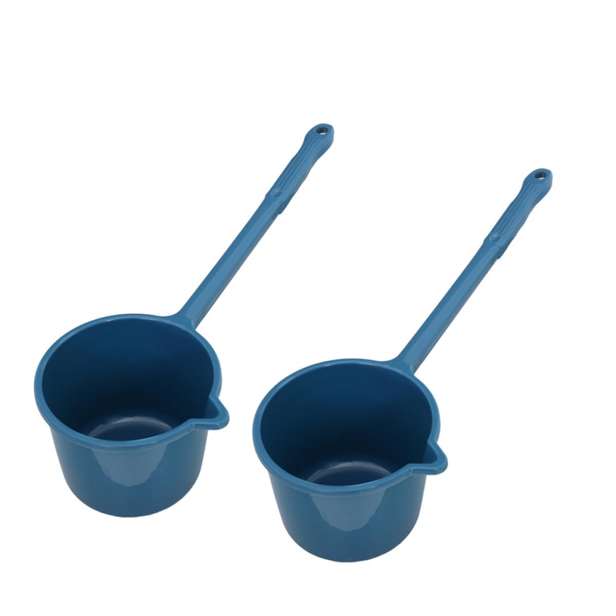 BESTOYARD 2pcs Plastic Water Ladle with Long Handle and Antispill Spout for Household Water Use and Hair Washing, Sturdy Pp Kit