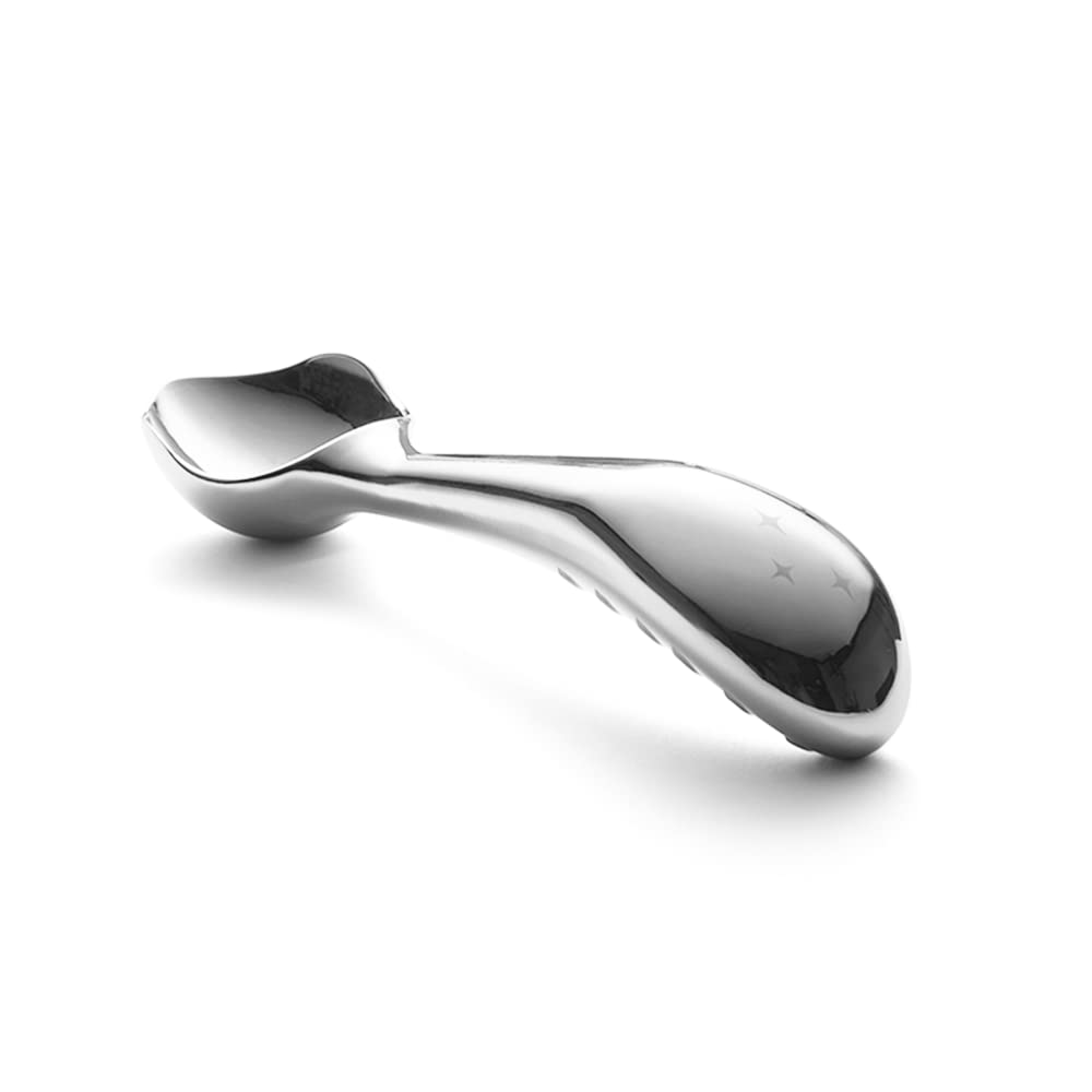 Midnight Scoop - Ergonomic Stainless Steel Ice Cream Scoop | Heavy-Duty, Easy-to-Use, and Dishwasher-Safe | Professional Grade, 
