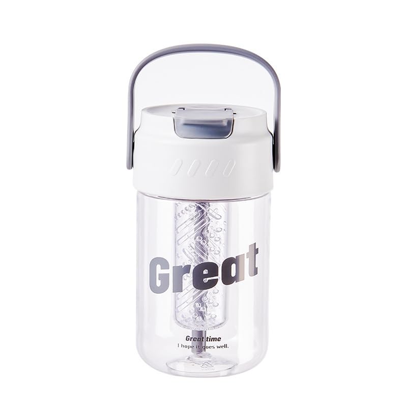 Jaysi Water Bottle With Tea Infuser, LeakProof Seal, Time Marker Design Reusable Water Bottle | LeakProof Plastic Sports Bottl