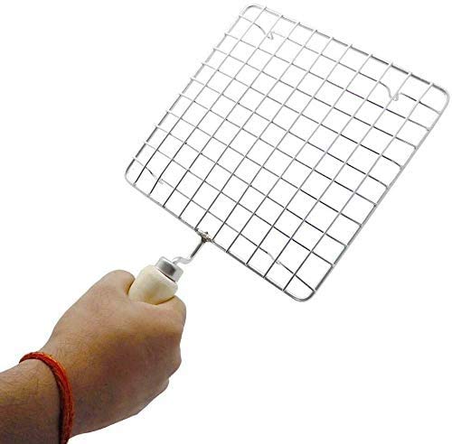 Big Stainless Steel Roasting Net,Stainless Steel Wire Roaster,Roaster,Cooking Rack For Chiken Grill,Roti Grill,Papad Grill,Color