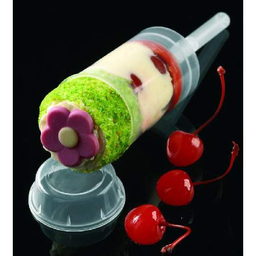 Mini Push-Up Cake Pop Shooter (Push Pops) Plastic Containers - 100 Count