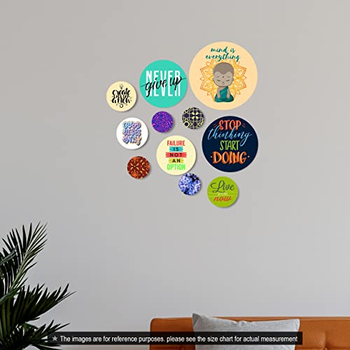 It2M Wooden Wall Decor Set Of 11 Multicolour - Spw9