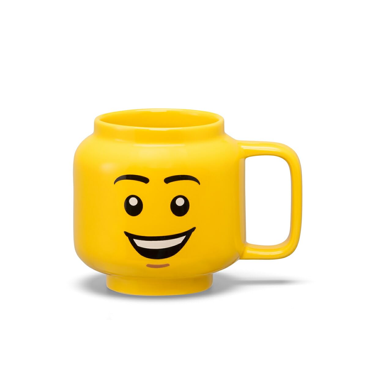 Room Copenhagen Lego Ceramic Mug, Happy Boy Face, Small, 7.6 Fl. Oz. (225 Ml)