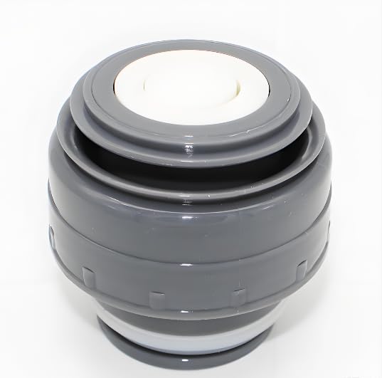 4.5cm Vacuum Flask Lid Cover, Portable Universal Travel Mug Insulated Beverage Containers Accessories (Gray + White)