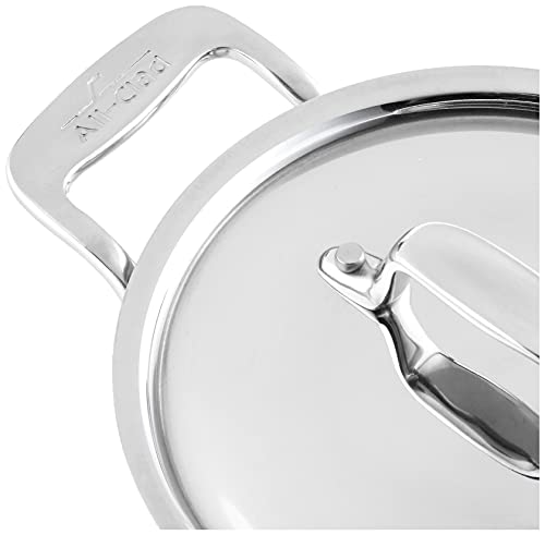 All-Clad Specialty Stainless Steel Ramekin with Lid 2 Piece Oven Broiler Safe 600F Pots and Pans, Cookware Silver
