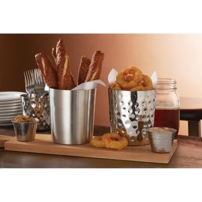 American Metalcraft Ffhm35 Stainless Steel Fry Cup, Satin, Straight-Sided, 14 Oz.