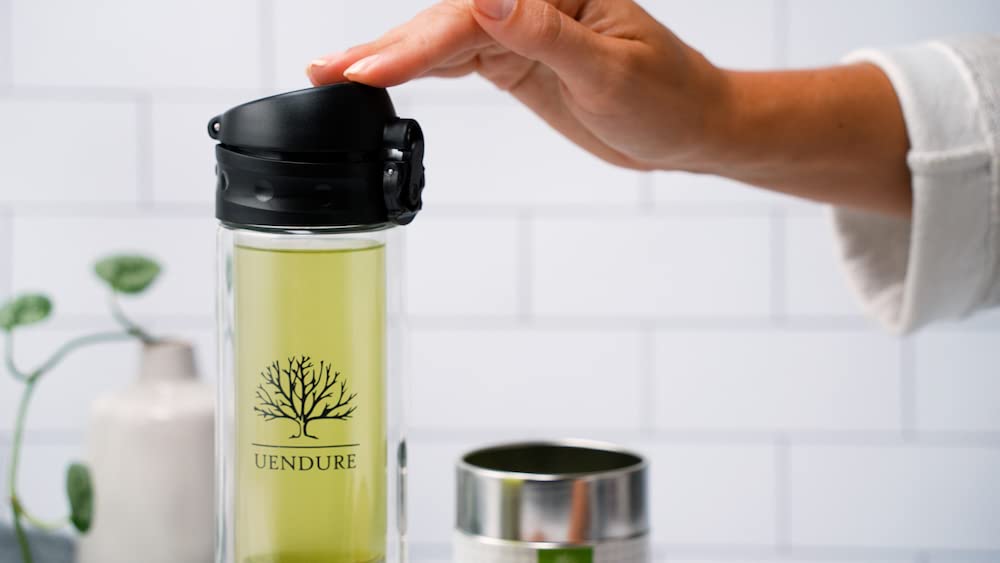 Bpa-Free Flip Cap Lid, For Uendure Original Tea Infuser Bottle | Durable, Airtight, Leak-Proof Seal For Safe Pouring Of Tea, Mil