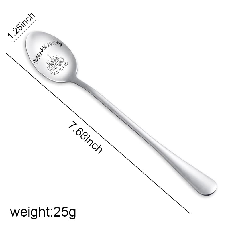 30 Birthday Gifts Spoon For Women Men Happy 30Th Birthday Spoons Gifts For Him Her Birthday Gift For 30 Year Old Friend Brother