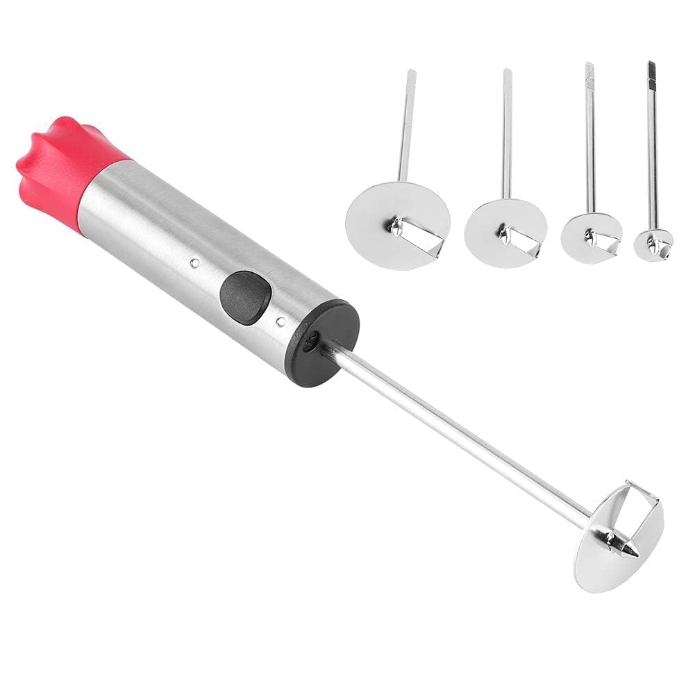 Vegetable Corer Drill, Stainless Steel Vegetable Drill Fruit Corer Veggie Spiralizer With 4 Sizes Vegetable Spinner For Zucchini