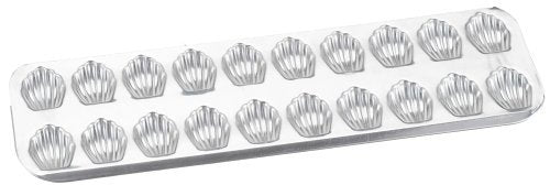 Paderno World Cuisine 20 Imprint 15.5 By 5.5 Inch Tin Madeleine Sheet