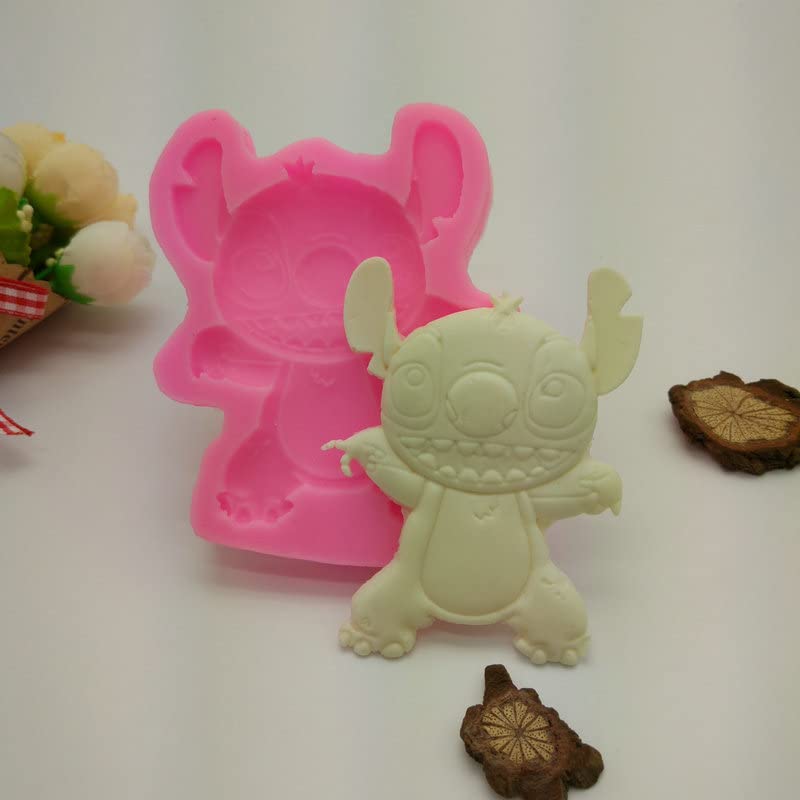 Guratapa Lilo And Stitch Silicone Molds For Diy Fondant Candy Making Chocolate Mold Desserts Ice Cube Gum Clay Biscuit Plaster R