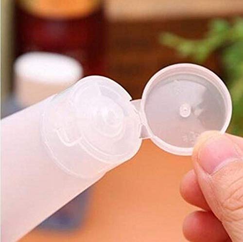 20Pcs Clear Empty Refillable Plastic Soft Tubes Squeezable Bottle Packing Cosmetic Sample Container Jars Storage Holder For Faci