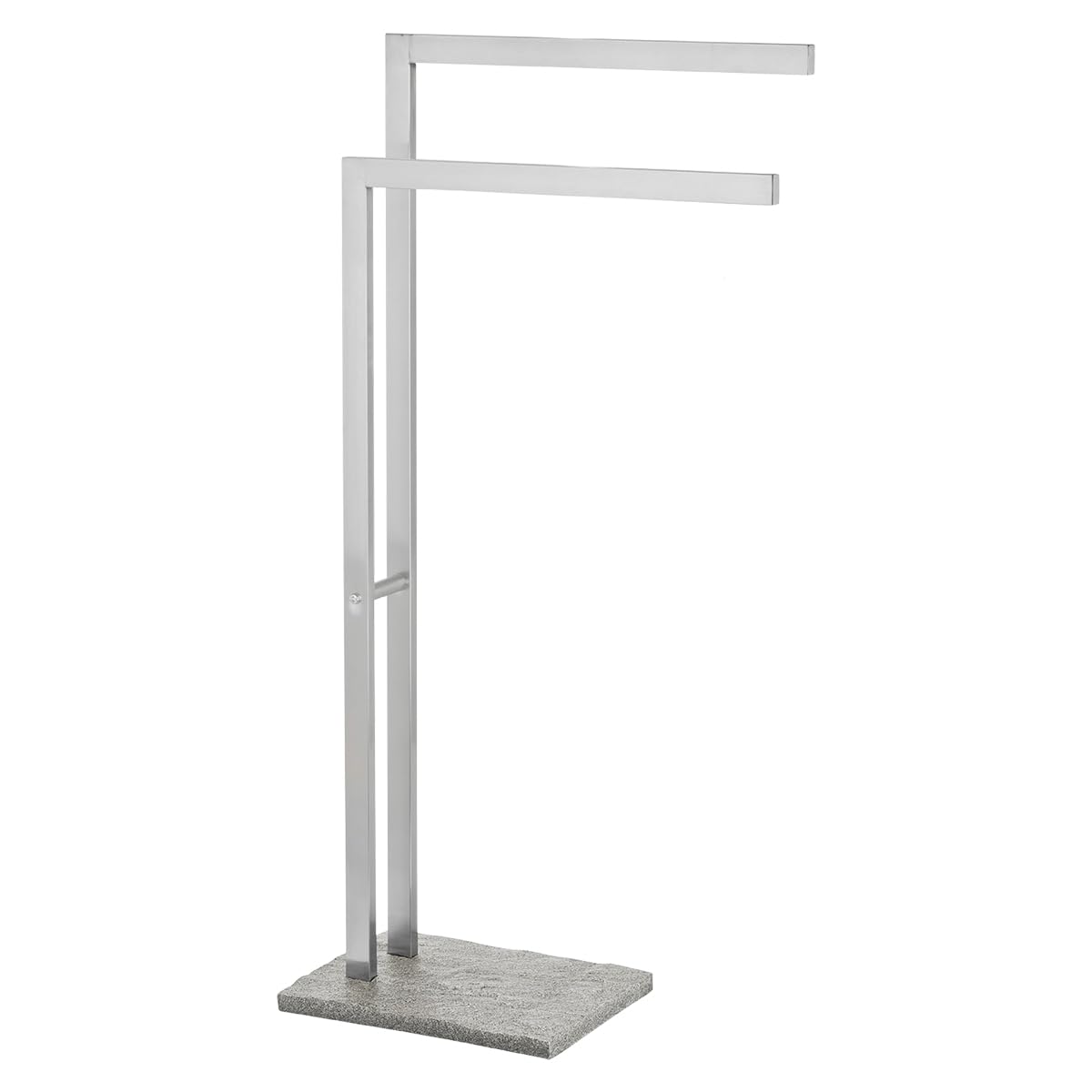 Granitefree Standing Stainless Steel Hand Towel Stand, Bathroom Hand Towel Organizer Stand, With Ganite Rounded Pedestal