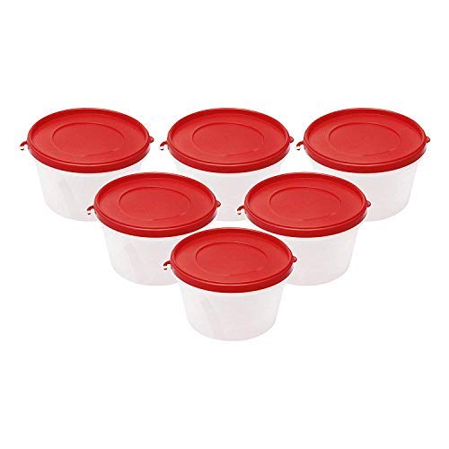 Cutting Edge 500Ml Nesterware Food Storage Container Set Of 6 For Pulses, Sugar, Tea, Cereals, Travelling, Spices, Office, Lunch