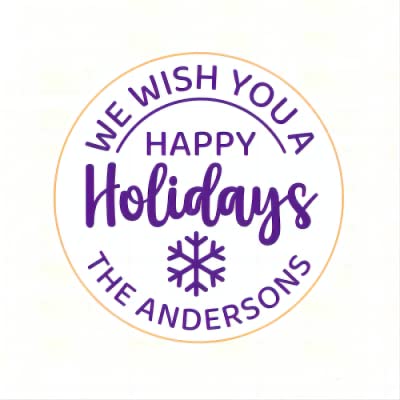 Personalized Custom Merry Christmas Cookie Stamp With Your Family Name Fondant Embosser Cupcake Topper Biscuit Cutter