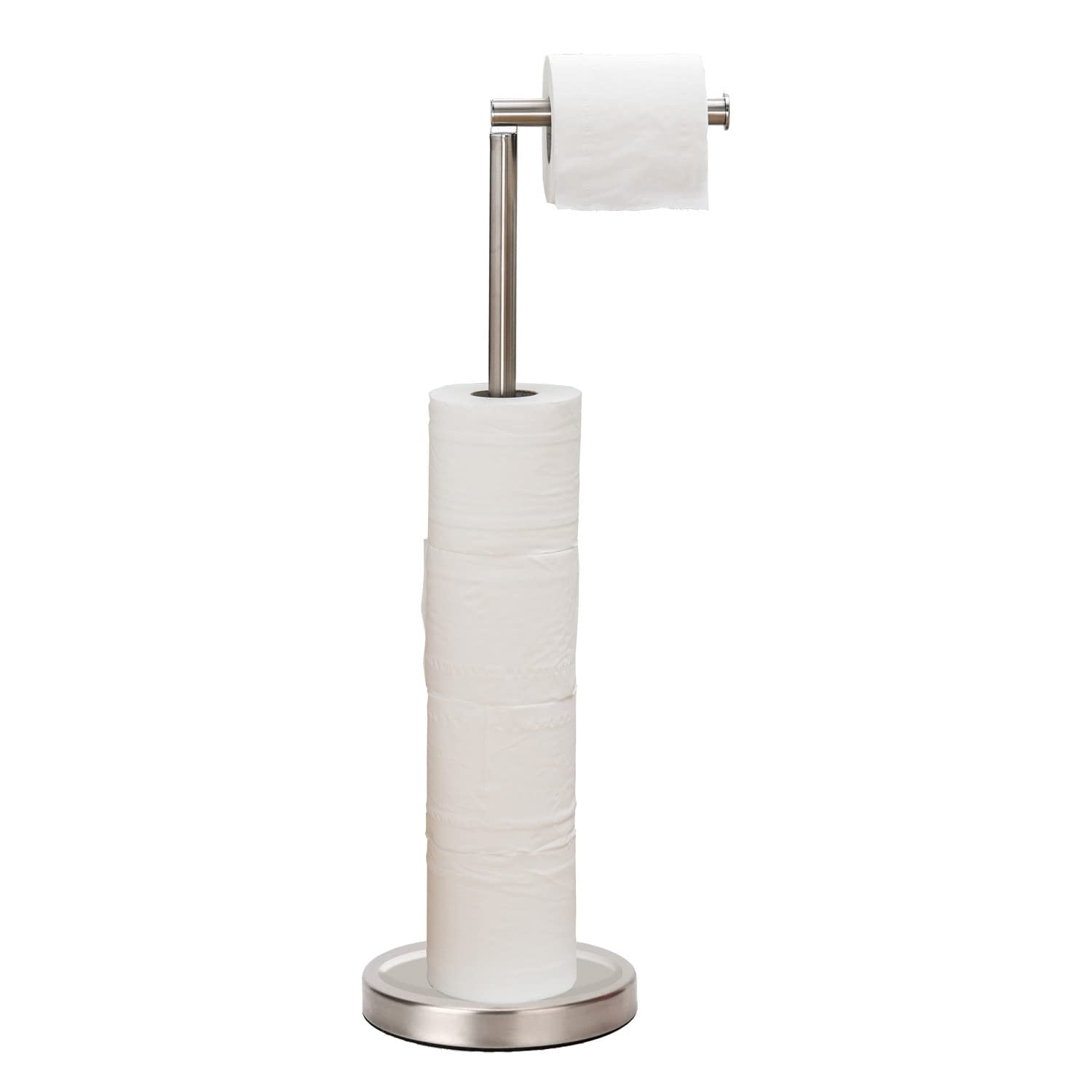 Toilet Paper Holder Stand Bathroom Toilet Paper Storage For 4 Paper Rolls With Heavy Base, Free Standing Toilet Paper Roll Holde