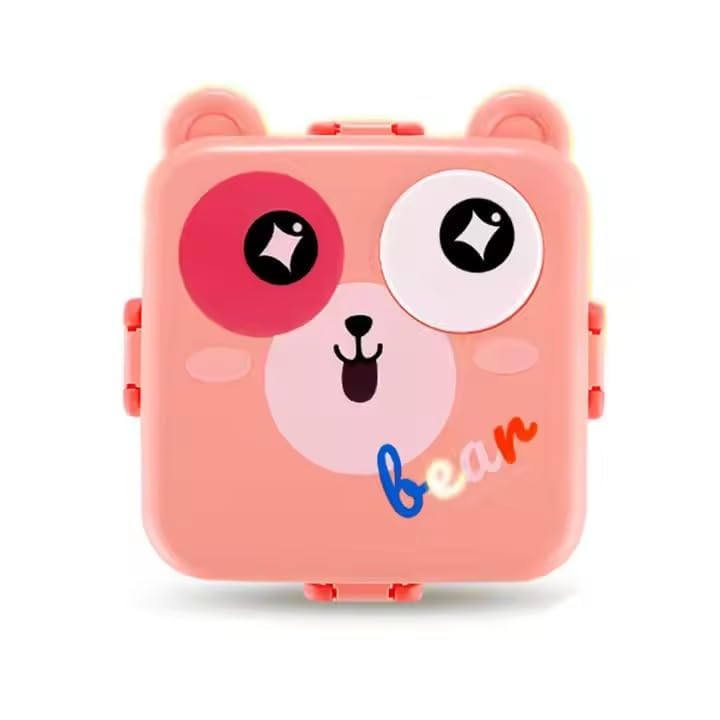 Cartoon Bear Lunch Box For Kids | Cute Bear Tiffin Box | Lunch Container For School, Travel & Picnics