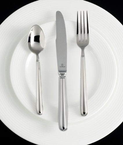 Fortessa Metropolitan 20-Piece Stainless Steel Flatware Set, Polished Finish, Service for 4, Model 5pps-120-20PC