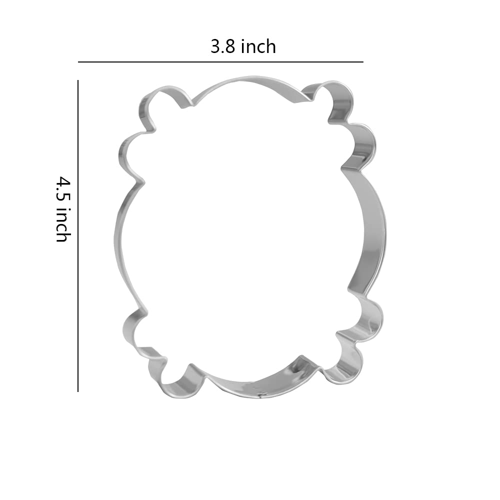 Door Frame Cookie Cutter Set - 2 Piece - 4.5    Door Frame, 2.7    Rectangle - Stainless Steel