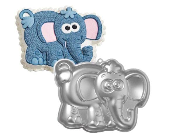 Qfyfgyt 3D Aluminum Cake Mold Cake Decoration Baking Pan Diy Birthday Cake Mold Kitchen Supplies (Elephant)