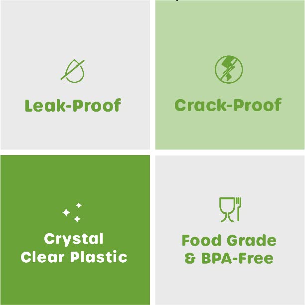 Comfy Package [100 Sets - 1 Oz.] Plastic Disposable Portion Cups With Lids, Souffle Cups